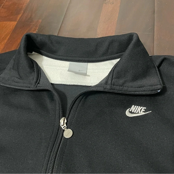 Vintage 90s Nike Track Jacket Women’s Size XL (16-18) Black And White Full Zip - Picture 3 of 14